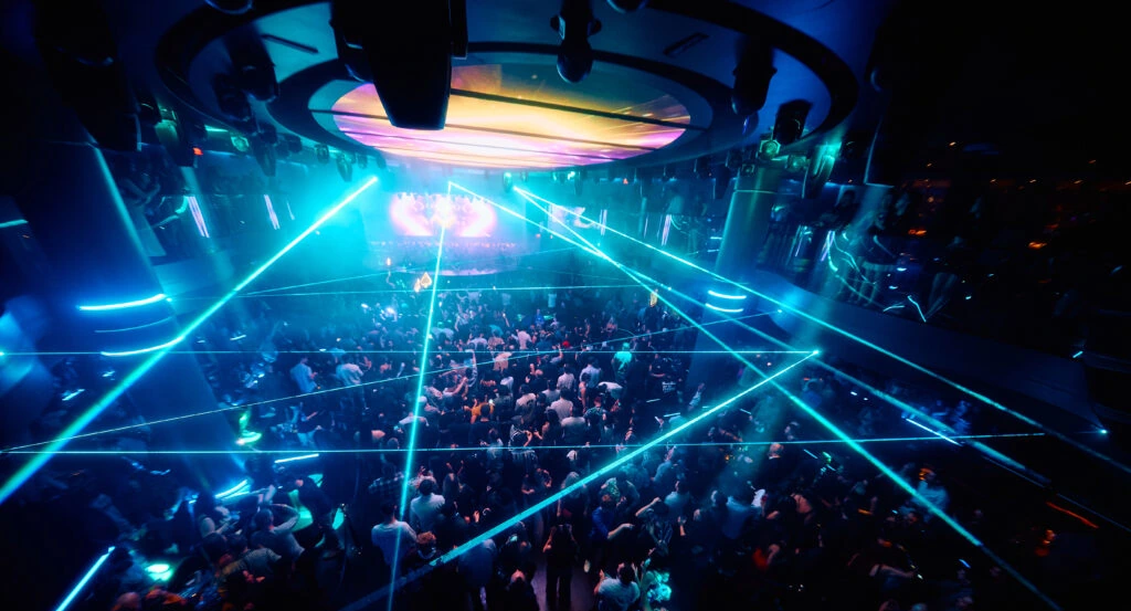 Crowd at a nightclub promoter night
